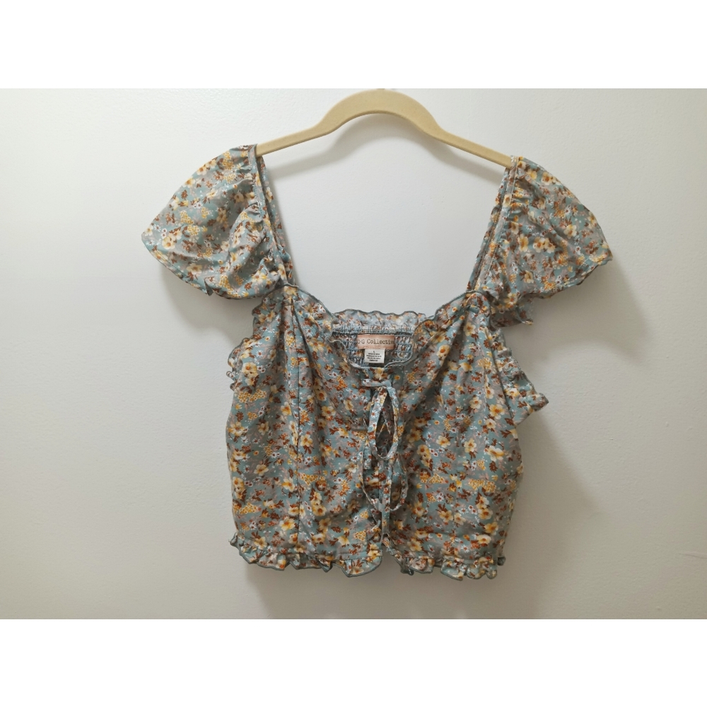 BOG Collective Corset Crop Top Size L
